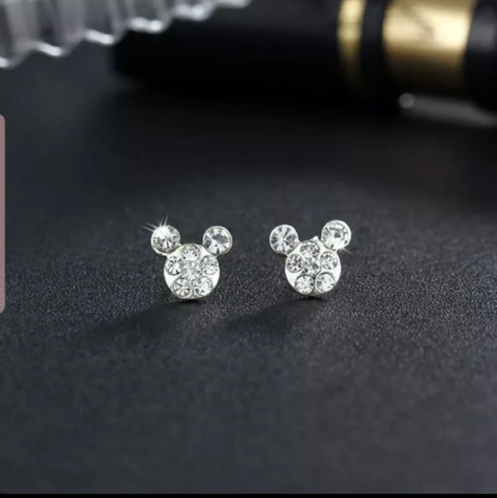 2 Pairs of Mickey Mouse shaped earrings